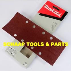 Schuurblad  93x230mm geperforeerd P150 red per 10 verpakt | P-36027